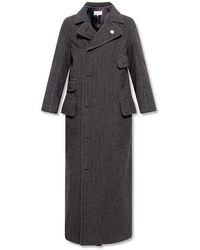 Save 19% Mens Clothing Coats Long coats and winter coats Maison Margiela Cotton Coated Effect Midi Coat in Black for Men 