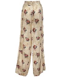 Golden Goose - Sophie Floral Print Wide-leg Pants - Lyst