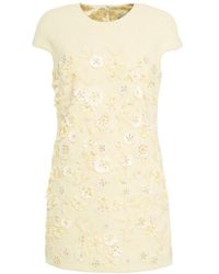 RED Valentino Floral Embroidered Macramé Dress | Lyst RED Valentino Floral Embroidered Macramé Dress | Lyst