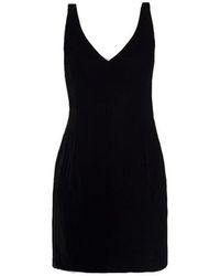Emporio Armani - V-neck Sleeveless Mini Dress - Lyst