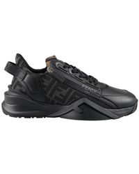 Fendi Caiman Low tops in Black for Men Lyst Canada