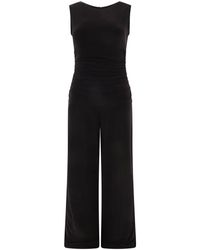 Norma Kamali - Shirred Waist Jumpsuit - Lyst