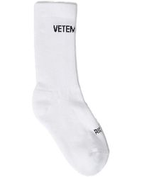 Vetements - Logo Intarsia Socks - Lyst