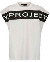 Y. Project - Scrunched Logo Tank Top - Lyst