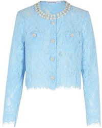 Self-Portrait - Light Lace Cardigan - Lyst