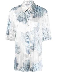 Acne Studios - Floral Print Button-up Shirt - Lyst