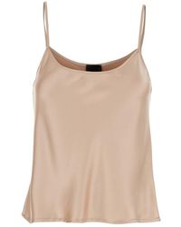 Plain - Spaghetti Strap Satin Camisole - Lyst