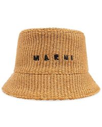 Marni - Bucket Hat With Logo, - Lyst