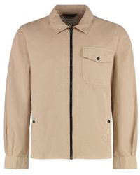 Woolrich - Zip-Up Long-Sleeved Overshirt - Lyst