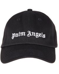 Palm Angels Logo-embroidered Cotton Baseball Cap - Black