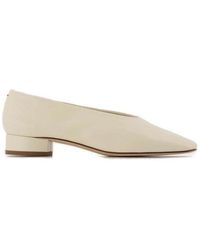 Aeyde - Aeyde Delia Square-Toe Ballet Flats - Lyst