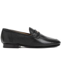 Bally - Pesek Logo Plaque Round Toe Loafers - Lyst