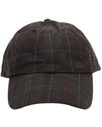 Barbour - Check Waxed Cap - Lyst