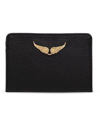 カードケース・名刺入れ ZADIG&VOLTAIRE ZV CARDS HOLDER ZV Pass Card Holder Black Leather | Zadig&Voltaire