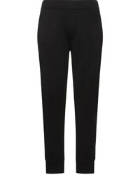 Moncler - Logo Patch Straight Leg Trousers - Lyst