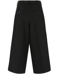 Marni Wide-leg Cropped Pants - Black