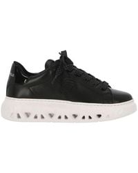 Karl Lagerfeld - Logo Embossed Lace-up Sneakers - Lyst