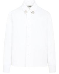Jil Sander - Stud-detailed Long Sleeved Shirt - Lyst