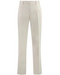 ZEGNA - Stretch Cotton Chino Trousers For - Lyst