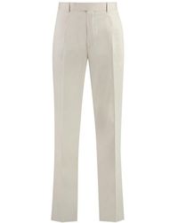 ZEGNA - Stretch Cotton Chino Trousers - Lyst