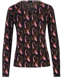 Etro - All-over Paisley Patterned V-neck Sweater - Lyst