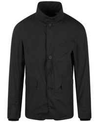 Herno - High-neck Single-breasted Jacket - Lyst