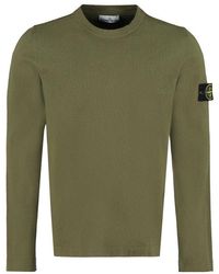 Stone Island Cotton Crew-neck Sweater - Green