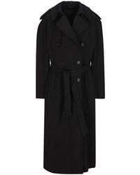 Balenciaga - Hourglass Trench Coat - Lyst