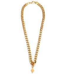 Marcelo Burlon Cross Pendant Chain Necklace - Metallic