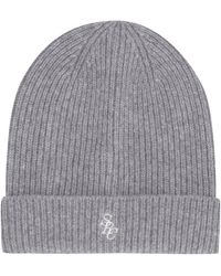 Sporty & Rich Logo-embroidered Knit Beanie - Grey