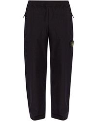 Stone Island - Trousers With Logo Patch - Lyst