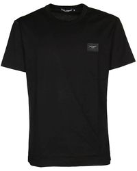 Dolce & Gabbana Logo Patch T-shirt - Black