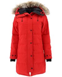 Canada Goose Shelburne Down Parka W/ Fur Trim - Red