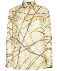 Versace - Pattern-printed Long-sleeved Shirt - Lyst