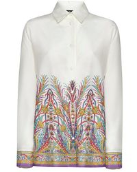 Etro - Paisley Print Long-sleeved Shirt - Lyst