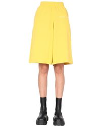 Marc Jacobs Cotton Sweatshirt Bermuda - Yellow
