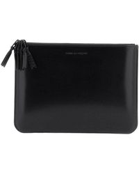 Comme des Garçons - Brushed Leather Multi-Zip Pouch With - Lyst