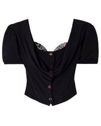 Vivienne Westwood - Short Sleeve Bea Corset Cardigan - Lyst
