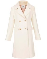 Etro - Double-breasted Long Sleeved Coat - Lyst