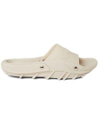 Burberry Bucklow Rubber Slides - Natural