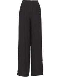 Theory - Loose-Leg Elastic Waistband Pants - Lyst
