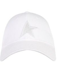 Golden Goose Star Embroidered Baseball Hat - White