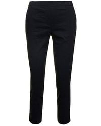 Theory - Treeca Cropped Pull-on Pants - Lyst