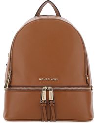 michael kors backpack brown leather