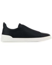 ZEGNA - Triple Stitch Low-Top Sneakers - Lyst