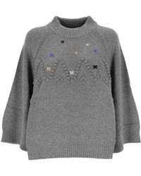 See By Chloé - Long-sleeve Knitted Jumper - Lyst