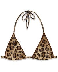 Mc2 Saint Barth - Leah Lurex Triangle Top - Lyst