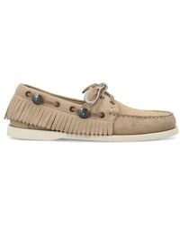 Sebago - Portland Fringed Lace-up Detailed Loafers - Lyst
