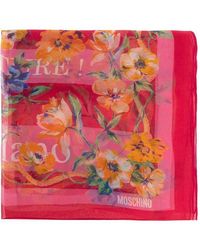 Moschino - Floral Scarf, - Lyst
