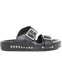 mens studded sliders